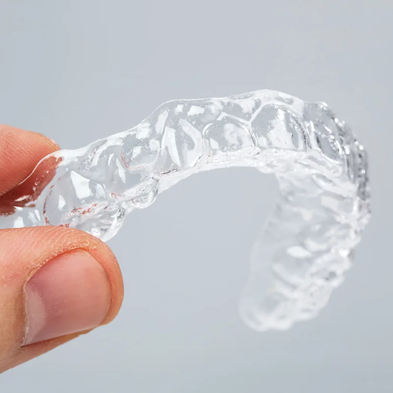 Clear custom dental retainer