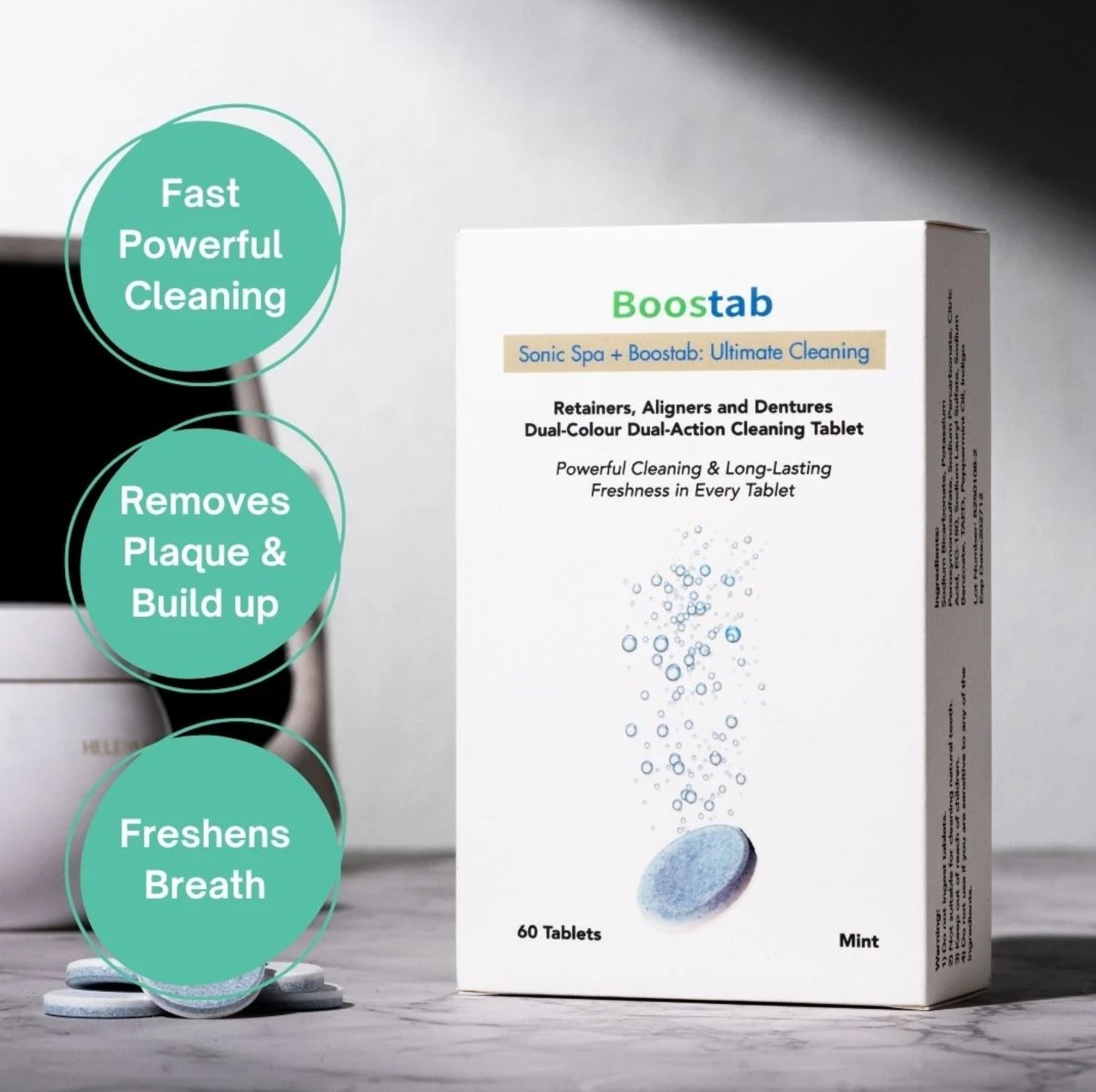 Boostab Dual-Colour Dual-Action Cleaning Tablets – 60 Tablets
